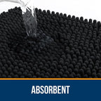 OLANLY Large Bathroom Rugs 47x32, Extra Soft Absorbent Chenille Bath Rugs - Image 4