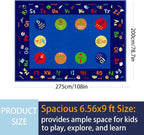 Large Classroom Rug, 6.56Ft ×9Ft Kids ABC Rugs - Image 3