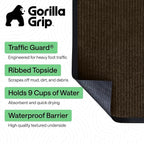 GORILLA GRIP Waterproof Traffic Guard Door Mat, Heavy Duty Entryway Mats - Image 2