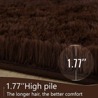 LOCHAS Ultra Soft Indoor Modern Area Rugs Fluffy Living Room Carpets - Image 4