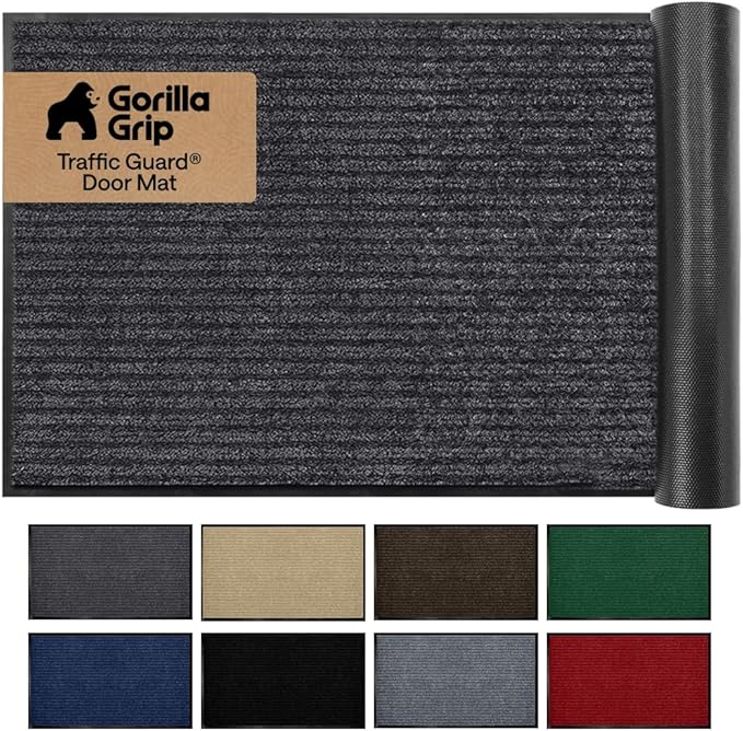 GORILLA GRIP Waterproof Traffic Guard Door Mat, Heavy Duty Entryway Mats by Unknown