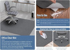 Sycoodeal Office Chair Mat for Hardwood Floor, Office Computer Gaming Chair Mat - Image 8