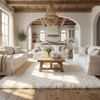 Mugorn 6x9 Rugs for Living Room, Large Fluffy Cream White Area Rugs for Bedroom - Image 7