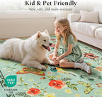 Rugflix 5x7 Washable Area Rug for Living Room, Soft Non Slip Low Pile Carpet - Image 6