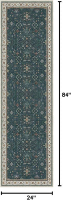 Hazo Haus Vintage 2x7 Washable Runner Rug Non Slip - Image 2