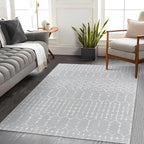 Lahome Moroccan Washable Living Room Area Rug 3x5 Small Rugs - Image 9