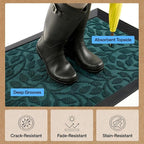 GORILLA GRIP 100% Waterproof All-Season WeatherMAX Doormat, US Designed Natural - Image 5