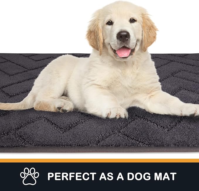 PURRUGS Dirt Trapping Door Mat 20" x 31.5", Non-Slip Machine Washable Entry Rug - Image 6