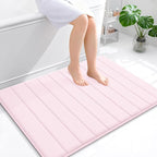OLANLY Memory Foam Bath Mat 40x32, Super Soft Absorbent Bathroom Rugs, Quick Dry by OLANLY