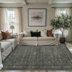 Vintage Area Rugs 5x7, Washable Rugs - Image 5