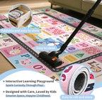 Kids ABC Rug for Playroom, Classroom Alphabet Area Carpet Playmat, Washable - Image 4