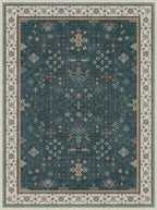 Dark Green Oushak 3x4 Large Entryway Rug - Image 2