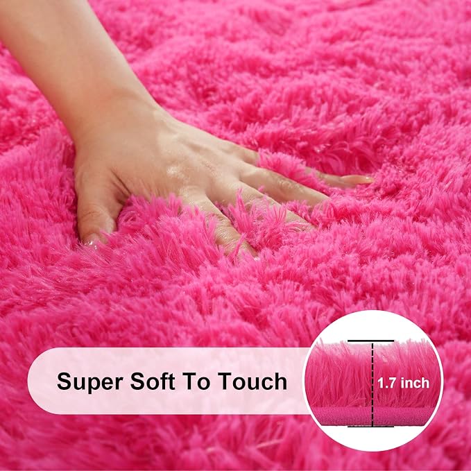 5x7 Area Rugs for Living Room, Large Fluffy Rugs for Bedroom, Fuzzy Shag Soft - Image 2