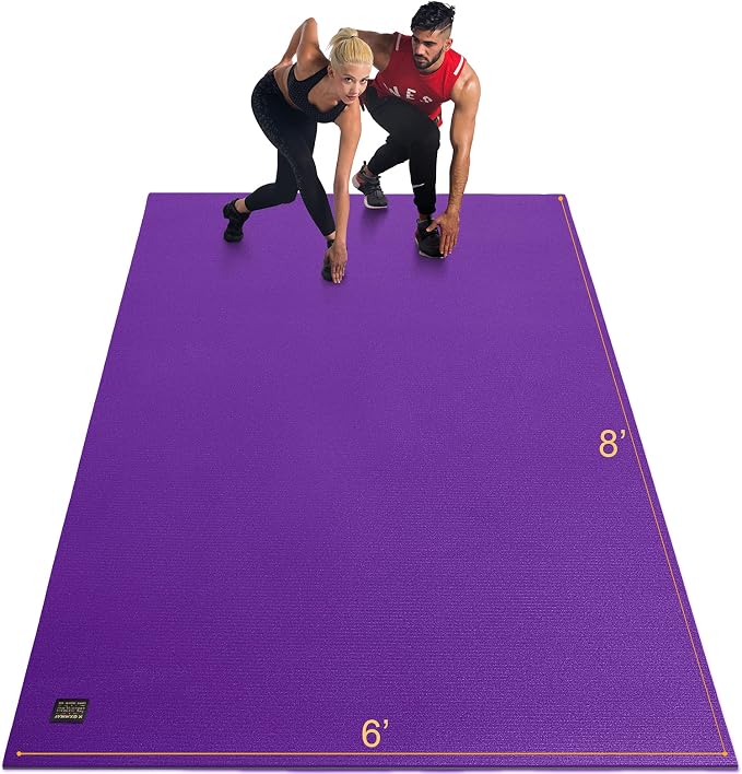GXMMAT Extra Large Exercise Mat 16'x6'/12'x6'/10'x6'/8'x6', Extra Wide Workout by GXMMAT