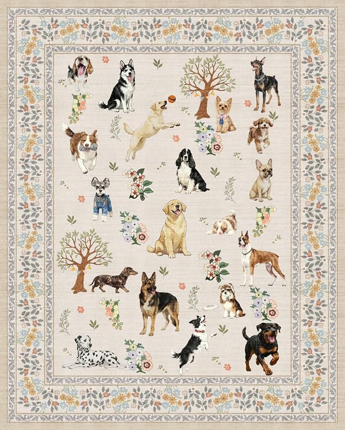 Washable 6x9 Dog Area Rugs, Soft Bedroom Rug - Image 5