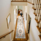 RELEANY Area Rugs Runner 2'x10' Washable Non-Slip, Floral Vintage Distress - Image 2