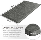 WISELIFE Kitchen Mat Cushioned Anti Fatigue Floor Mat, Thick Non Slip Water - Image 2