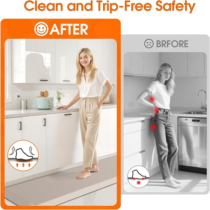 4/5 Inch Thicker Kitchen Mat, Cushioned Thick Floor Comfort Mat, - Image 5
