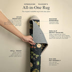 Washable Area Rug for Living Room: 8x10 Area Rugs Vintage Rugs Stain Resistant - Image 4