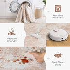 5x7 Area Rugs, Neutral Machine Washable Rugs - Image 5