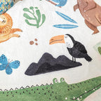 Poowe Kids Play Rug, Lovely Forest Round Area Rug Nursery Door Mat Soft Plush - Image 4