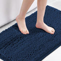 H.VERSAILTEX Navy Bath Mat for Bathroom, Microfiber Bath Rugs Chenille Floor by HVERSAILTEX