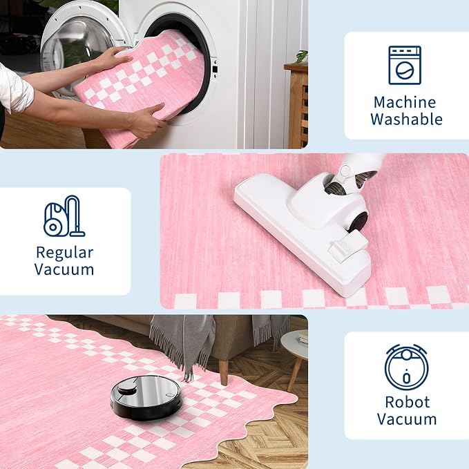 Rug Runners for Hallways 2x8 Washable Kitchen Runner Rug Non Slip Low Pile - Image 6