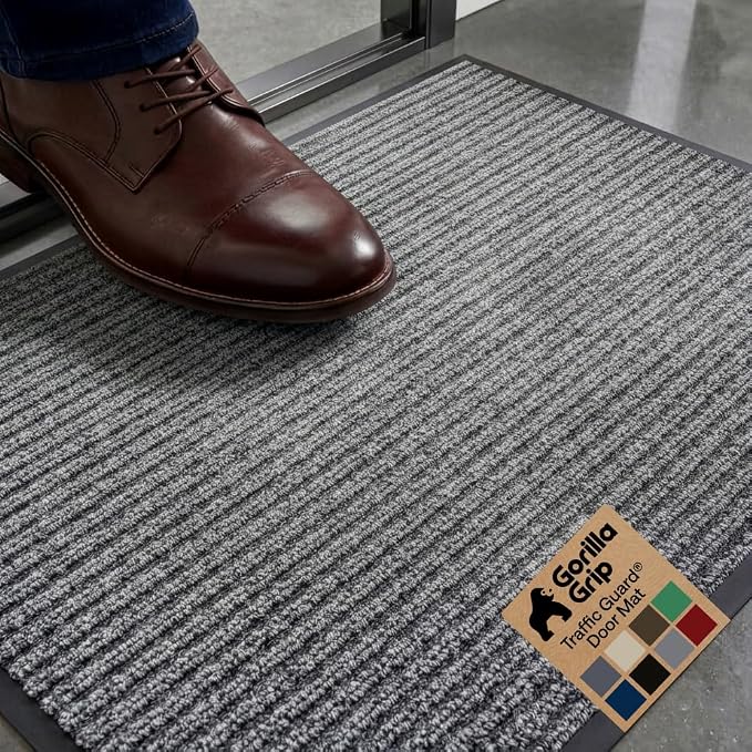 GORILLA GRIP Waterproof Traffic Guard Door Mat, Heavy Duty Entryway Mats by Unknown