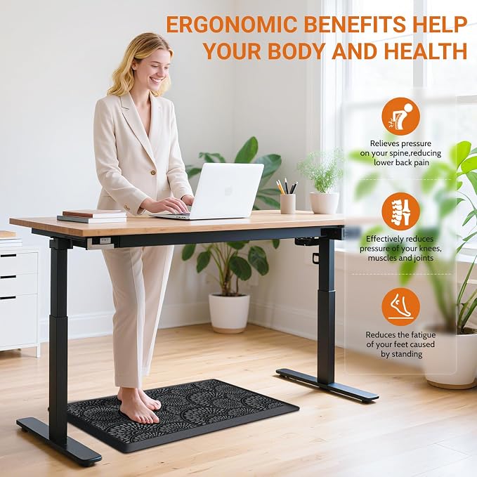Mattitude Kitchen Mat, 17.3x28in Heavy Duty Ergonomic Comfort Foam Standing - Image 6