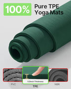 YOTTOY Large Yoga Mat, Extra Wide TPE Exercise Mat, Non-Slip Workout Mat - Image 2