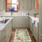 Lahome Floral Small Rug, 2X3 Kitchen Rugs Non Slip Washable Rug Ultra-Thin - Image 3