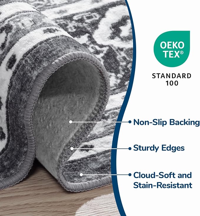 Lessymo 6FT Washable Round Area Rugs - Image 5