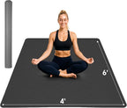 Stepwaver Extra Large Yoga Mat 6'x4', Ultra Durable, Wide Workout Mat, Wide by Stepwaver
