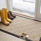 GORILLA GRIP 100% Waterproof All-Season WeatherMAX Doormat, US Designed Natural by Unknown
