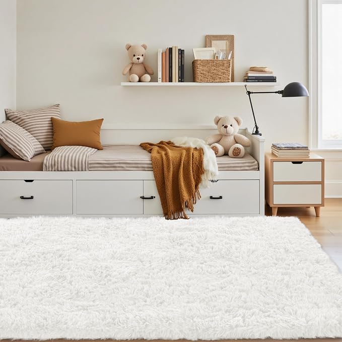 4x6 Area Rug for Living Room: Ultra Soft Fluffy Rug Modern Large Thicked Shag - Image 2