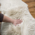 EasyJoy Ultra Soft Fluffy Shaggy Area Rug Faux Fur Rug Chair Cover Seat Pad - Image 6