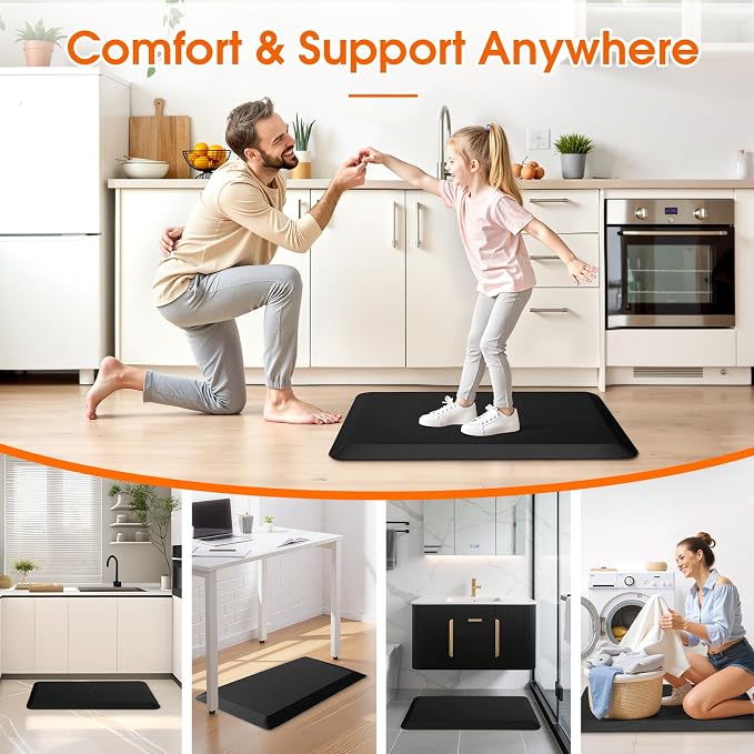 4/5 Inch Thicker Kitchen Mat, Cushioned Thick Floor Comfort Mat, - Image 7
