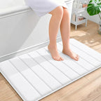 OLANLY Memory Foam Bath Mat 35x24, Super Soft Absorbent Bathroom Rugs, Quick Dry by OLANLY