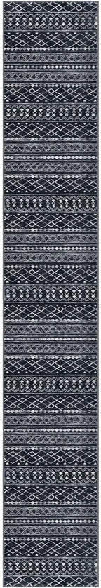 KUTA Long Hallway Runner Rug 2.6x16 Non-Slip Washable, Moroccan Vintage Black - Image 8