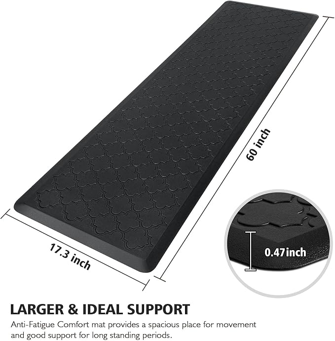 WISELIFE Kitchen Mat Cushioned Anti Fatigue Floor Mat, Thick Non Slip Water - Image 2