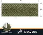 PURRUGS Dirt Trapping Door Mat 24" x 70", Non-Slip Machine Washable Entry Rug - Image 2