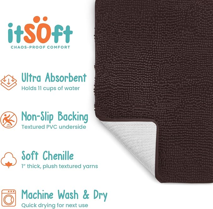 Dog Rugs for Muddy Paws 34x21 | Cleaner Mud Free Floors | Muddy Dogs Mats for - Image 7