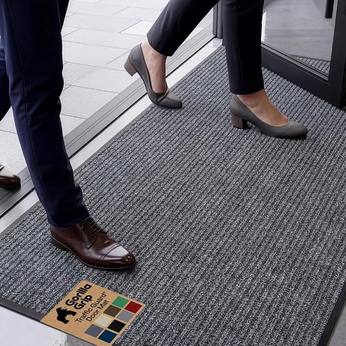 GORILLA GRIP Waterproof Traffic Guard Door Mat, Heavy Duty Entryway Mats by Unknown
