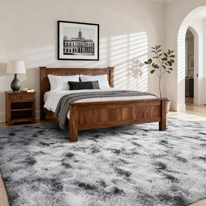 7x10 Ft Extra Large Shag Rugs for Living Room, Tie Dyed Ultra Soft Fluffy Furry - Image 3