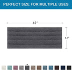 H.VERSAILTEX Bath Rugs for Bathroom Non Slip Bath Mats Extra Thick Chenille - Image 2