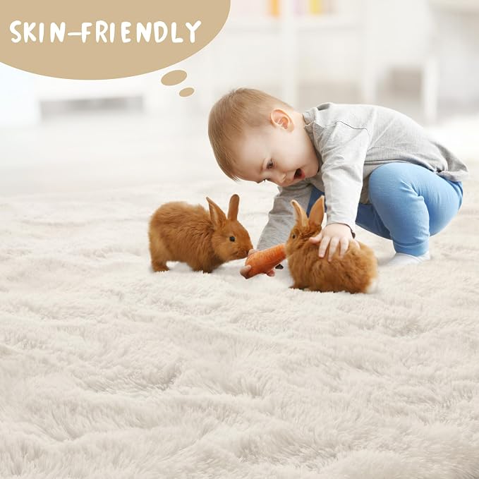 LOCHAS Ultra Soft Indoor Modern Area Rugs Fluffy Living Room Carpets - Image 6