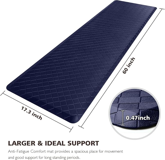 HappyTrends Kitchen Runner Rugs Anti-Fatigue mats, 17.3"x 60", Non Slip - Image 2