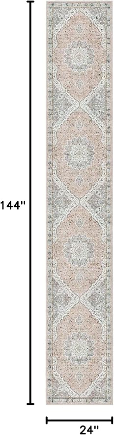 Madane Hallway Runner Rug 2x12, Extra Long Washable Runner Rugs - Image 2
