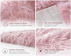 EasyJoy Faux Sheepskin Rug, Fluffy Faux Fur Rug, Ultra Soft Shag Area Rug - Image 4