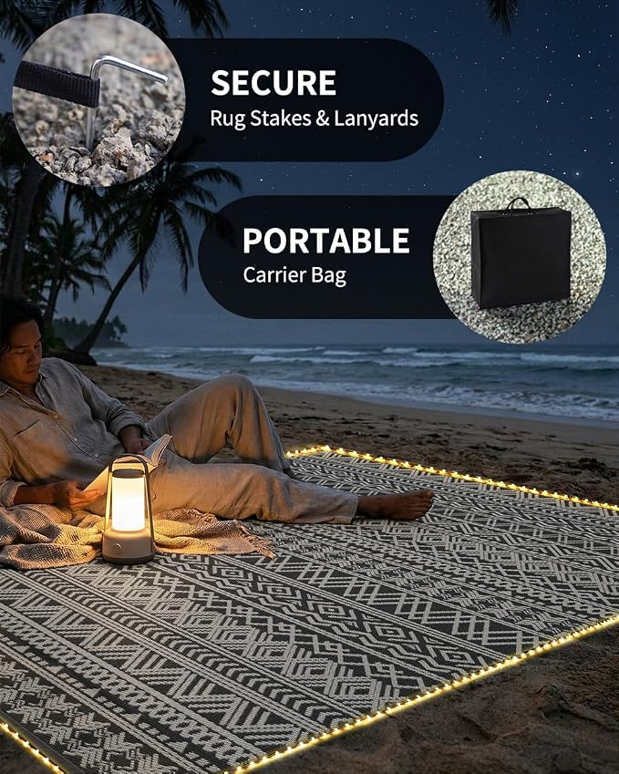 MontVoo-Outdoor Rug Carpet 6x9 ft - Image 6